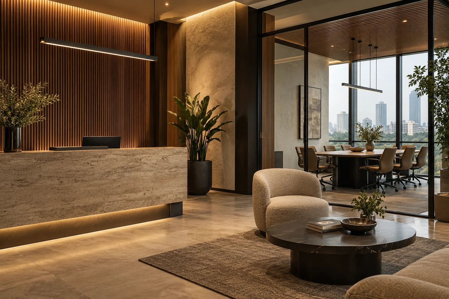 Illustrative workspace design concept
